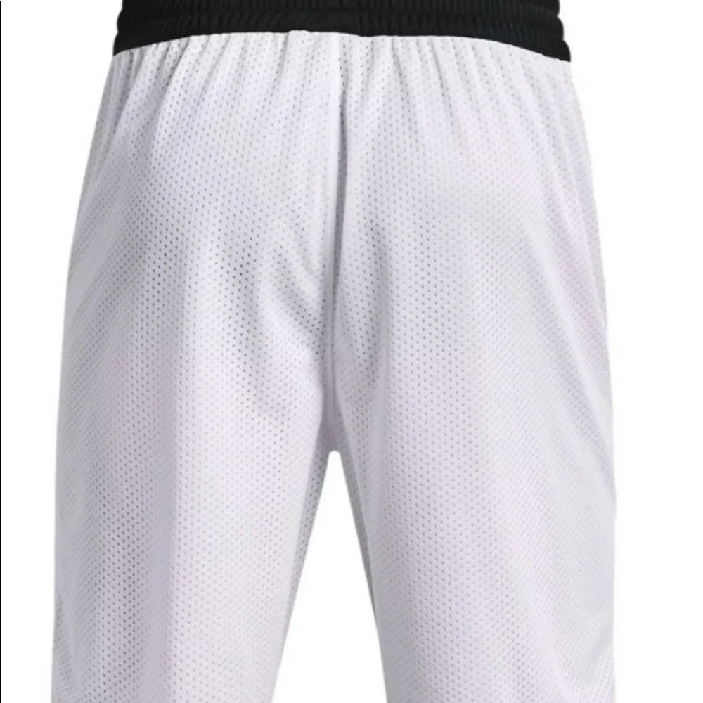 Under Armour Project Rock Mens Iron Paradise White Mesh Shorts 1361618 Sz - Picture 3 of 9